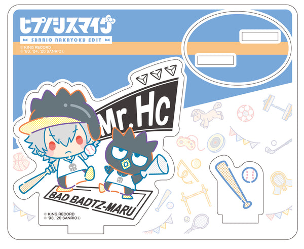 「ヒプノシスマイク SANRIO NAKAYOKU EDIT」アクリルスタンド 碧棺 左馬刻×バッドばつ丸 スポーツ&チアver.