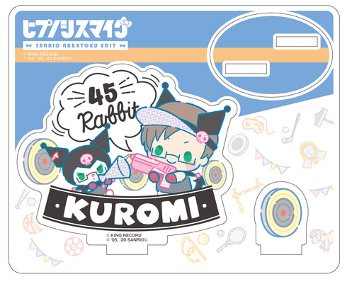 「ヒプノシスマイク SANRIO NAKAYOKU EDIT」アクリルスタンド 入間 銃兎×クロミ スポーツ&チアver.