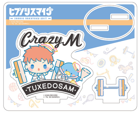 「ヒプノシスマイク SANRIO NAKAYOKU EDIT」アクリルスタンド 毒島 メイソン 理鶯×タキシードサム スポーツ&チアver.