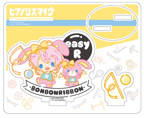 「ヒプノシスマイク SANRIO NAKAYOKU EDIT」アクリルスタンド 飴村 乱数×ぼんぼんりぼん スポーツ&チアver.