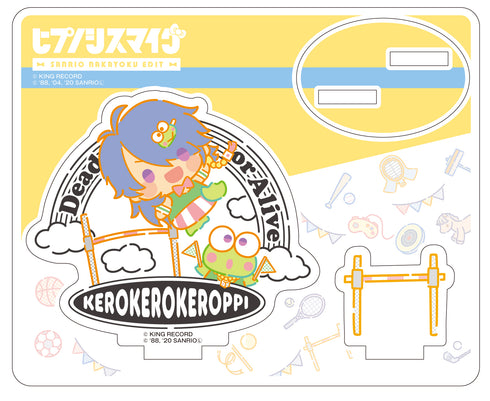 「ヒプノシスマイク SANRIO NAKAYOKU EDIT」アクリルスタンド 有栖川 帝統×けろけろけろっぴ スポーツ&チアver.