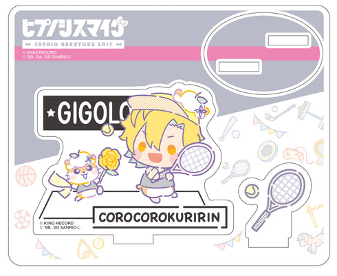 「ヒプノシスマイク SANRIO NAKAYOKU EDIT」アクリルスタンド 伊弉冉 一二三×コロコロクリリン スポーツ&チアver.