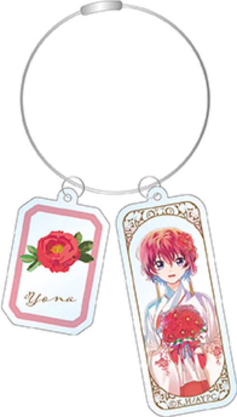 『暁のヨナ』ヨナ ワイヤーキーホルダー PALE TONE series flower ver.
