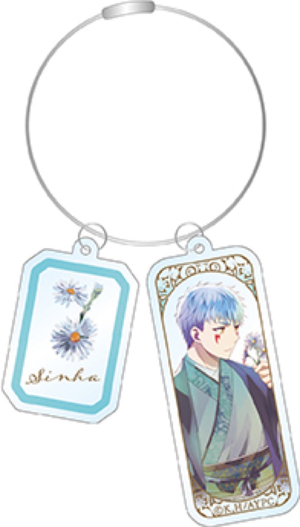 『暁のヨナ』シンア ワイヤーキーホルダー PALE TONE series flower ver.