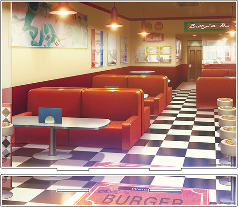 「ダンキラ!!! - Boys, be DANCING! -」アクリルジオラマ 背景 ビリーズ・バーガー