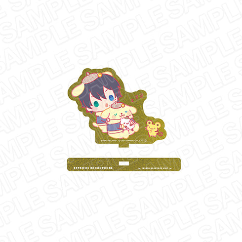 『ヒプノシスマイク SANRIO NAKAYOKU EDIT』ラメ入りアクリルスタンド 山田 三郎 × ポムポムプリン