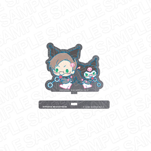 『ヒプノシスマイク SANRIO NAKAYOKU EDIT』ラメ入りアクリルスタンド 入間 銃兎 × クロミ