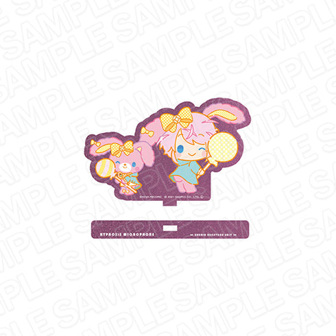 『ヒプノシスマイク SANRIO NAKAYOKU EDIT』ラメ入りアクリルスタンド 飴村 乱数 × ぼんぼんりぼん