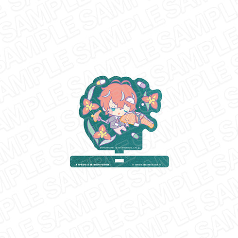 『ヒプノシスマイク SANRIO NAKAYOKU EDIT』ラメ入りアクリルスタンド 観音坂 独歩 × KIRIMIちゃん.