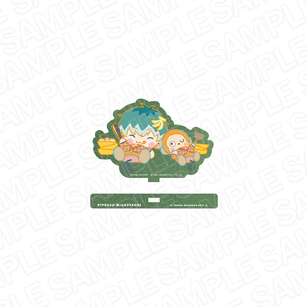 『ヒプノシスマイク SANRIO NAKAYOKU EDIT』ラメ入りアクリルスタンド 白膠木 簓 × おさるのもんきち