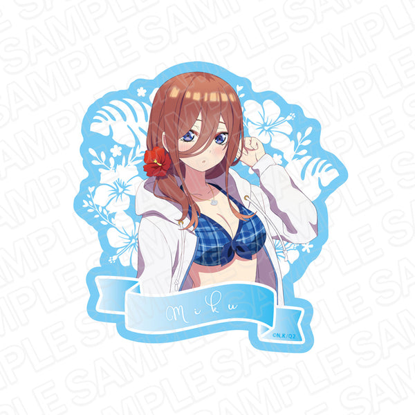 『五等分の花嫁∬』ダイカットステッカー 三玖 水着 ver.