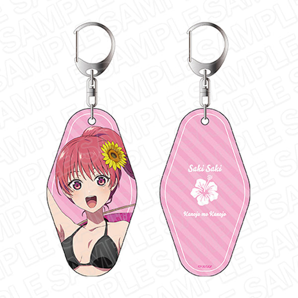 『カノジョも彼女』両面キーホルダー 佐⽊ 咲 水着 ver.
