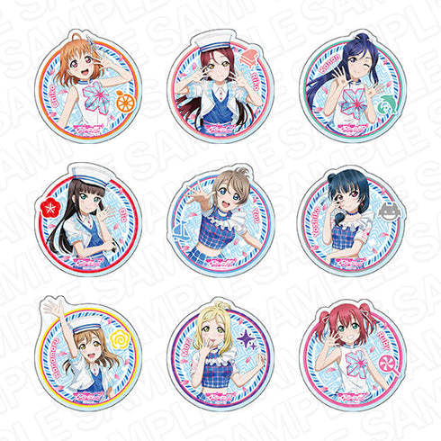 『ラブライブ!サンシャイン!!』アクリルバッジ smile smile ship Start! ver BOX