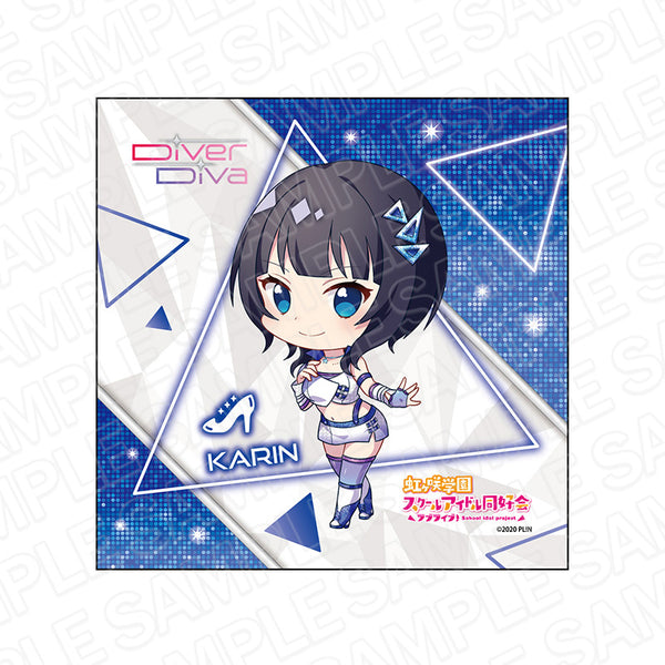 『ラブライブ!虹ヶ咲学園スクールアイドル同好会』マイクロファイバー 朝香果林 DiverDivaデフォルメ ver