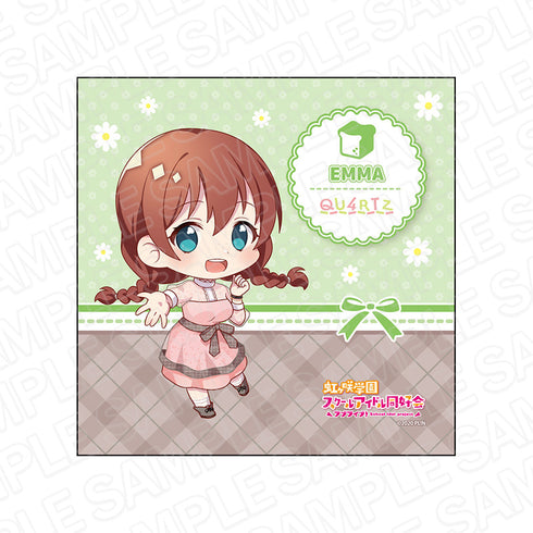 『ラブライブ!虹ヶ咲学園スクールアイドル同好会』マイクロファイバー エマ・ヴェルデ QU4RTZデフォルメ ver