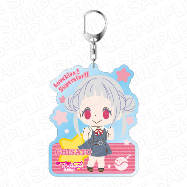 『ラブライブ!スーパースター!!』デカキーホルダー 嵐 千砂都 夏制服 デフォルメ ver