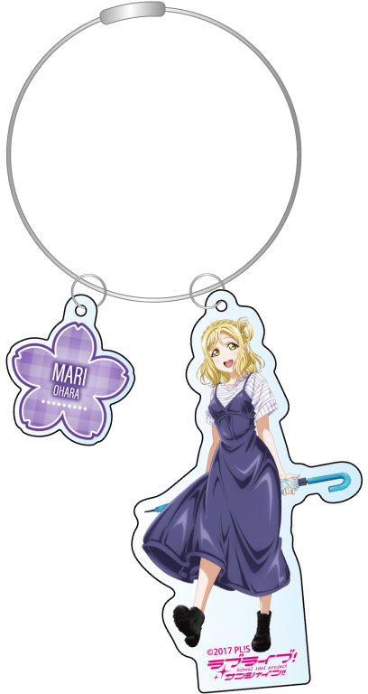 『ラブライブ!スーパースター!! 』ワイヤーキーホルダー 小原鞠莉 レインコート ver