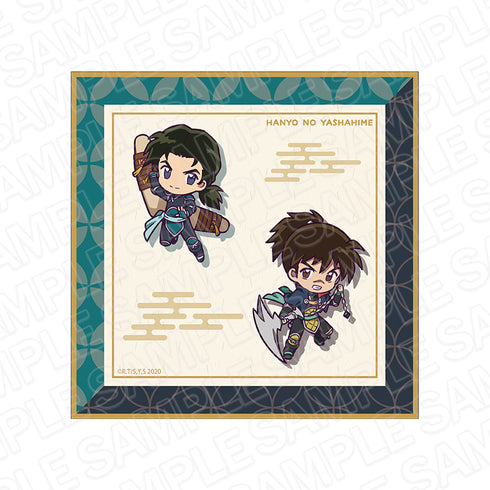 『半妖の夜叉姫』ミニタオル 翡翠&琥珀 必殺技デフォルメ ver.