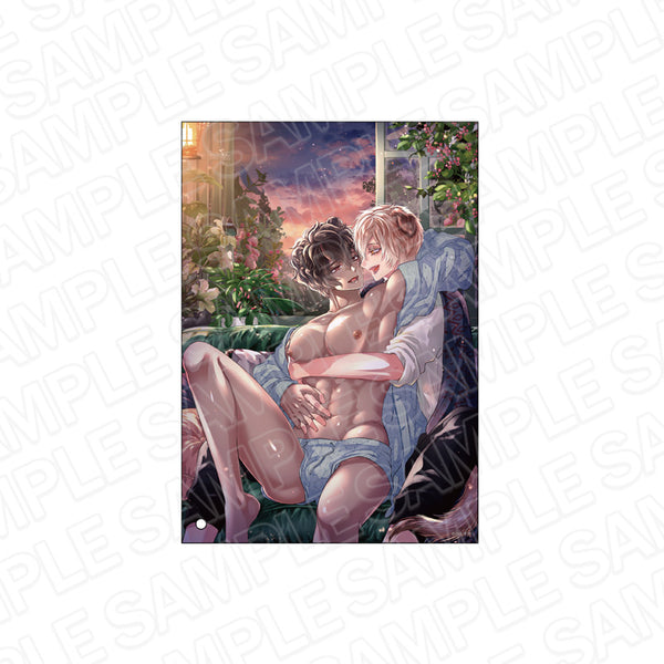 『グランツ6周年記念展』ミニアクリルアート 森のくまさん、冬眠中。