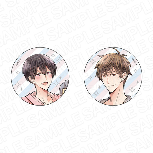 『グランツ6周年記念展』缶バッジセット 蓮くんは剥いたらおんなのこ。