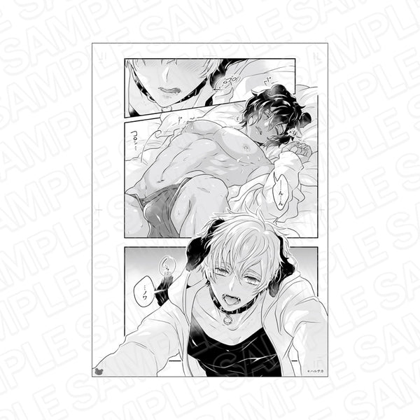 『グランツ6周年記念展』モノクロ複製原画 森のくまさん、冬眠中。A