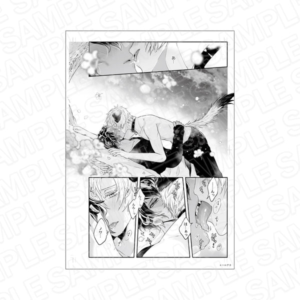 『グランツ6周年記念展』モノクロ複製原画 森のくまさん、冬眠中。C