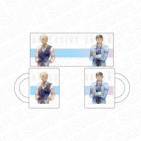 『名探偵コナン』マグカップ PALE TONE series 安室透&諸伏景光 警察 ver.