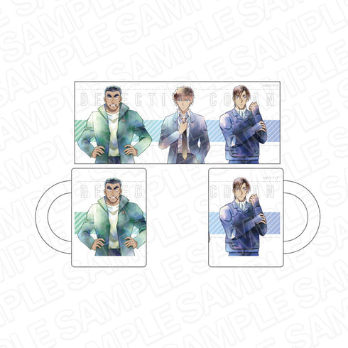 『名探偵コナン』マグカップ PALE TONE series 伊達航&松田陣平&萩原研二 警察 ver.