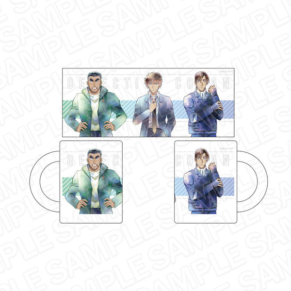 『名探偵コナン』マグカップ PALE TONE series 伊達航&松田陣平&萩原研二 警察 ver.