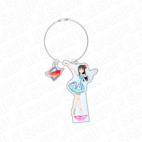 『ラブライブ!サンシャイン!!』ワイヤーキーホルダー 黒澤ダイヤ WATER BLUE NEW WORLD ver