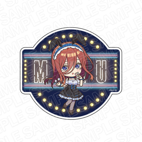 『五等分の花嫁∬』ダイカットステッカー 中野三玖 カジノ ver.