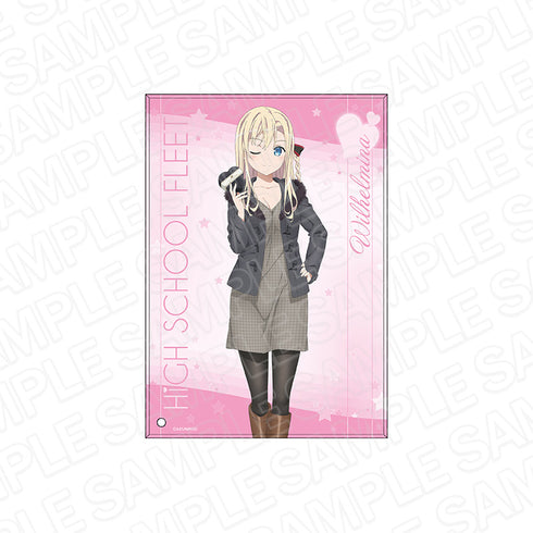 『劇場版ハイスクール・フリート』ミニアクリルアート ヴィルヘルミーナ・ブラウンシュヴァイク・インゲノール・フリーデブルク ~バレンタイン ver.~