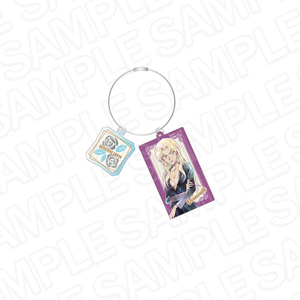 『名探偵コナン』ワイヤーキーホルダー PALE TONE series ベルモット flower ver.