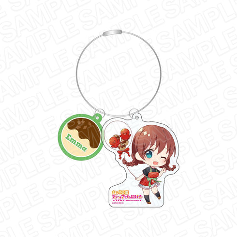 『ラブライブ!虹ヶ咲学園スクールアイドル同好会』ワイヤーキーホルダー エマ・ヴェルデ たこ焼きバルーンデフォルメ ver