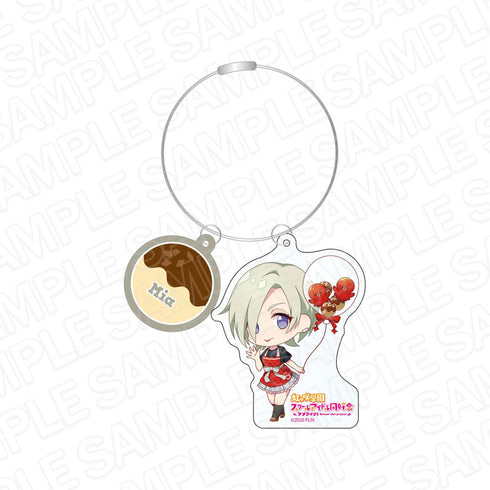 『ラブライブ!虹ヶ咲学園スクールアイドル同好会』ワイヤーキーホルダー ミア・テイラー たこ焼きバルーンデフォルメ ver