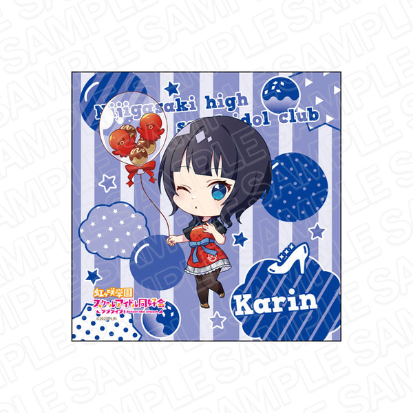 『ラブライブ!虹ヶ咲学園スクールアイドル同好会』マイクロファイバー 朝香果林 たこ焼きバルーンデフォルメ ver