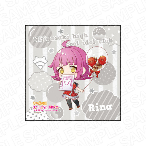 『ラブライブ!虹ヶ咲学園スクールアイドル同好会』マイクロファイバー 天王寺璃奈 たこ焼きバルーンデフォルメ ver