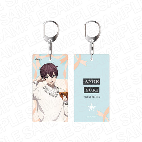 『ヴィジュアルプリズン』両面キーホルダー 結希アンジュ White day ver.