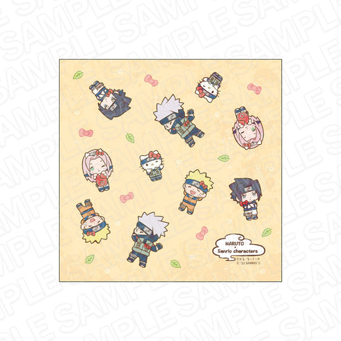 『NARUTO×サンリオキャラクターズ』マイクロファイバー 第七班×ハローキティ