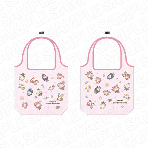 『NARUTO×サンリオキャラクターズ』エコバッグ 木ノ葉女子×ぼんぼんりぼん・ウサハナ・マロンクリーム