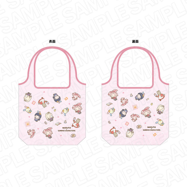 『NARUTO×サンリオキャラクターズ』エコバッグ 木ノ葉女子×ぼんぼんりぼん・ウサハナ・マロンクリーム