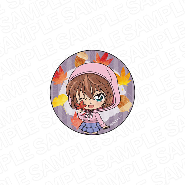 『名探偵コナン』ホログラムカンバッジ 灰原哀 デフォルメ秋 ver.