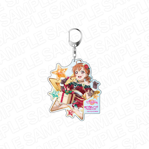 『ラブライブ!スクールアイドルフェスティバル ALL STARS』デカキーホルダー 高海千歌 Luxury Christmas ver