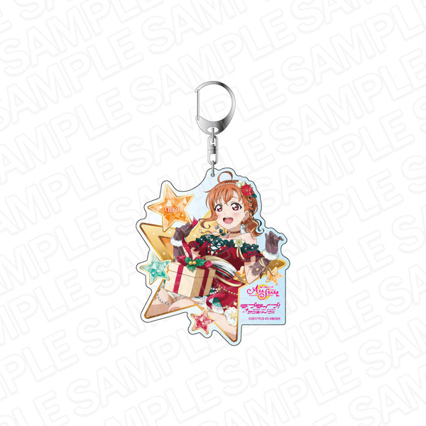 『ラブライブ!スクールアイドルフェスティバル ALL STARS』デカキーホルダー 高海千歌 Luxury Christmas ver
