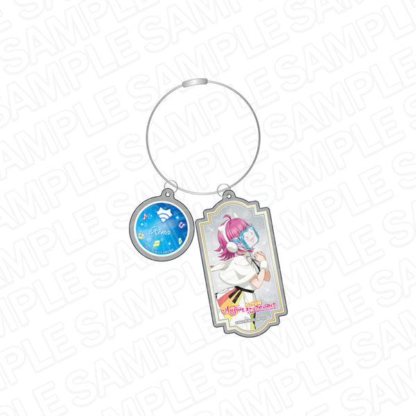 『ラブライブ!スクールアイドルフェスティバル ALL STARS』ワイヤーキーホルダー 天王寺璃奈 Colorful Dreams! Colorful Smiles! ver