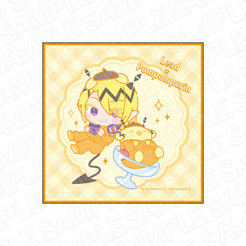 『魔入りました!入間くん×サンリオキャラクターズ』ミニタオル シャックス・リード×ポムポムプリン