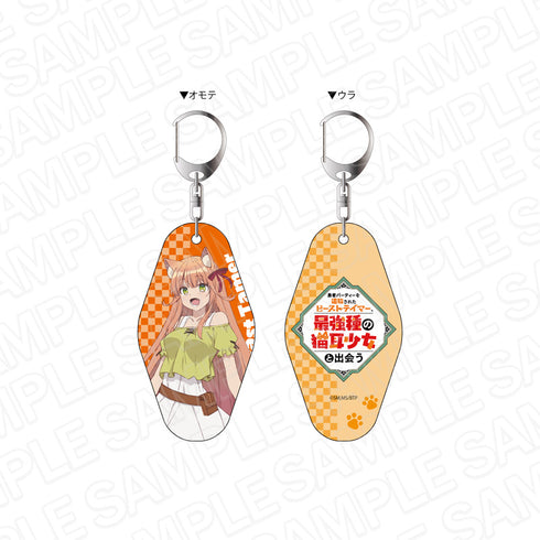 『勇者パーティーを追放されたビーストテイマー、最強種の猫耳少女と出会う』両面キーホルダー カナデ