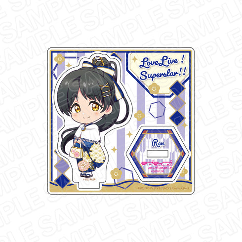 『ラブライブ!スーパースター!!』ミニアクリルスタンド 葉月 恋 振袖 デフォルメ ver