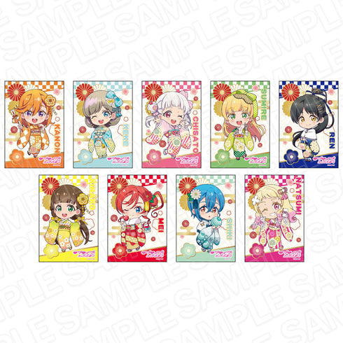 『ラブライブ!スーパースター!!』スクエアカンバッジ 振袖 デフォルメ ver BOX