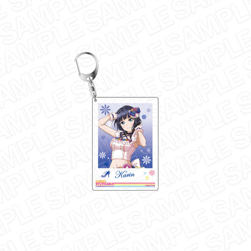 『ラブライブ!虹ヶ咲学園スクールアイドル同好会』インスタントフォト風キーホルダー 朝香果林 Love U my friends ver